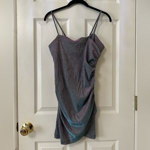 NWT Cider Sweetheart Purple Shimmer/Glitter Bodycon Dress